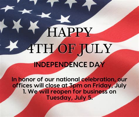 is government office open tomorrow|independence day office closed.